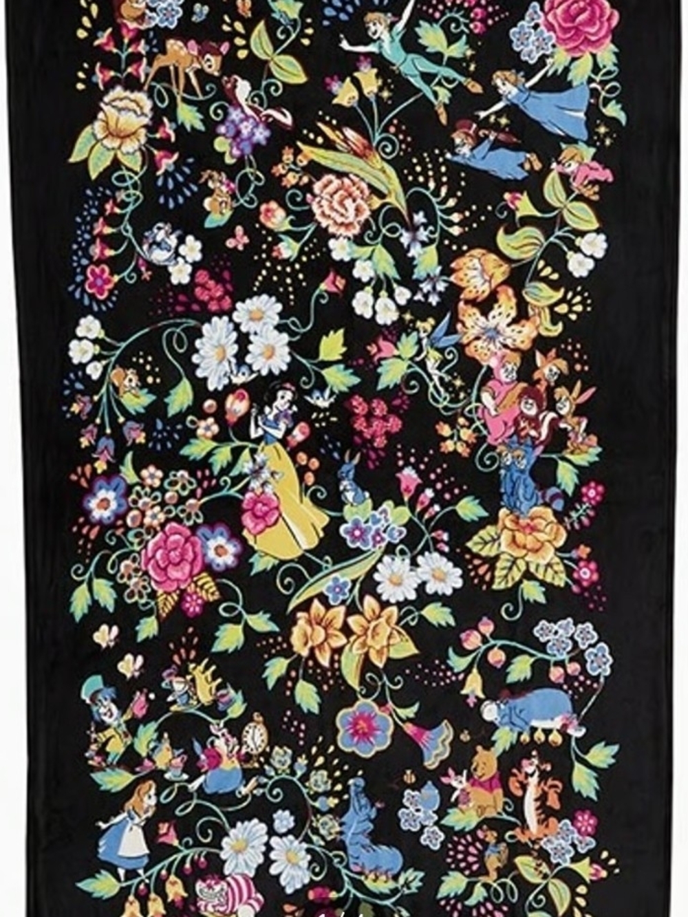 Vera Bradley Black Floral- Classics On The Green Blanket